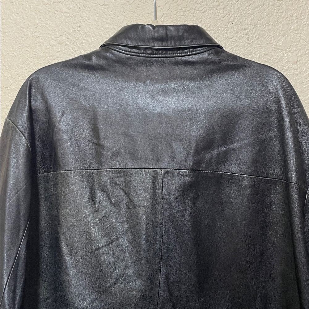 Wilson The Leather Experts Pelle Studio Black Leather Shirt Jacket. Size XXL. - Picture 5 of 10